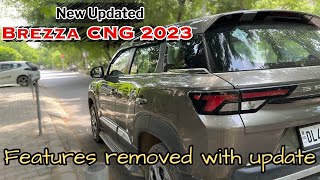 Updated Maruti Brezza 2023 Detailed Walkaround Review Features Removed Cng Brezza Lxi Update