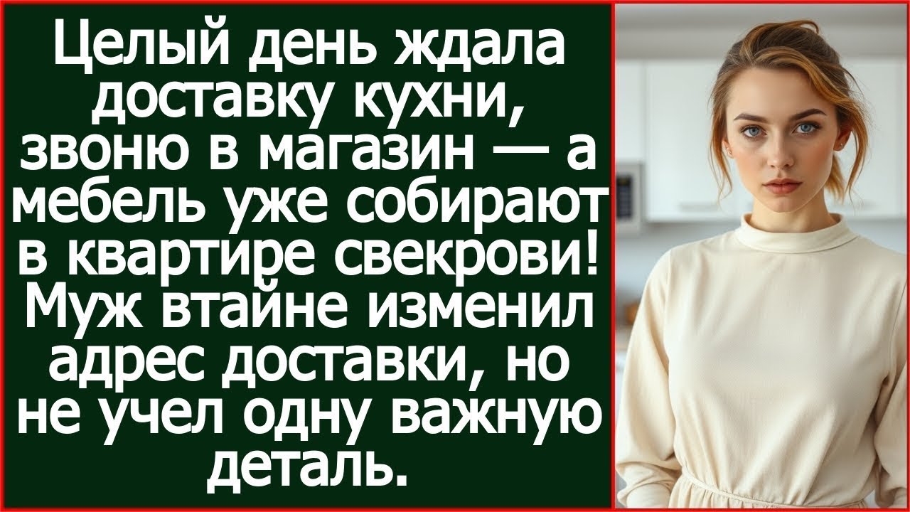 Целый день ждала доставку кухни, звоню в магазин — а мебель уже собирают в квартире свекрови!