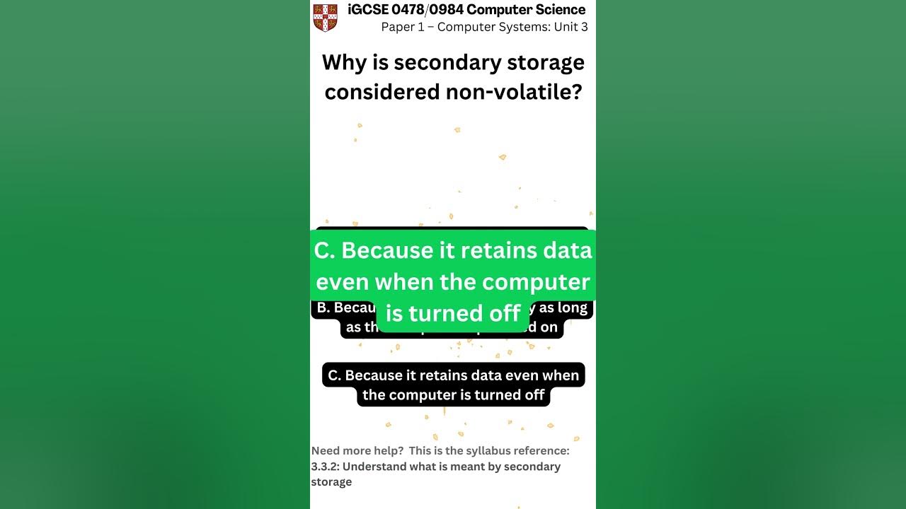 iGCSE Computer Science 0478 0984 Paper 1 Unit 3 q062 v1 - YouTube