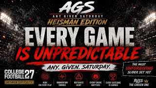 CFB 27 Realistic Heisman Sliders — The AGS “Any Given Saturday” Set
