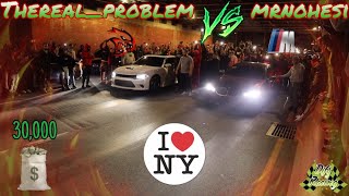 STREET RACE THEREAL_PROBLEM VS MRNOHESI HELLCAT VS M340 (30K POT 😳💰) GRUDGE MATCH GOES UNEXPECTED!
