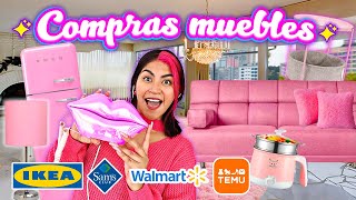 COMPRANDO MIS MUEBLES ROSAS 💕 ¡FUI AL EDIFICIO ASIATICO y A TODAS LAS TIENDAS!🏪| Conny merlin