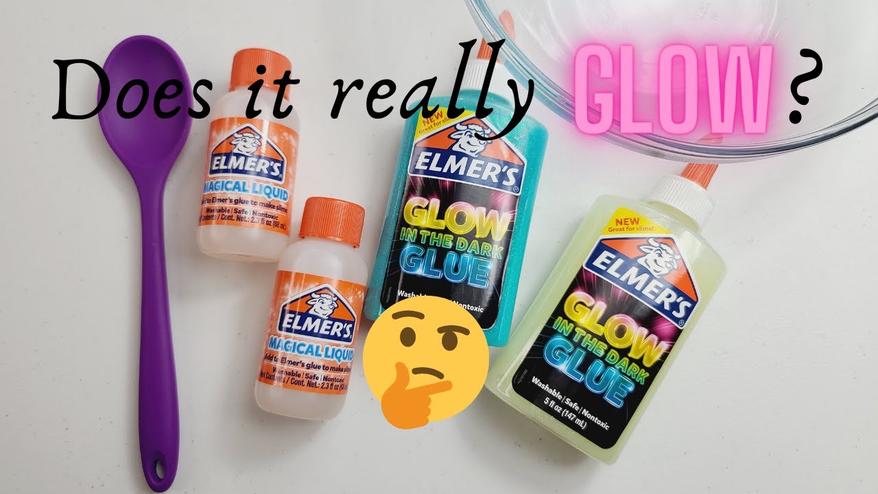 Elmers Glow In The Dark Glue Slime Recipe for Kids