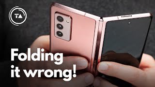 Samsung: You're folding it wrong!