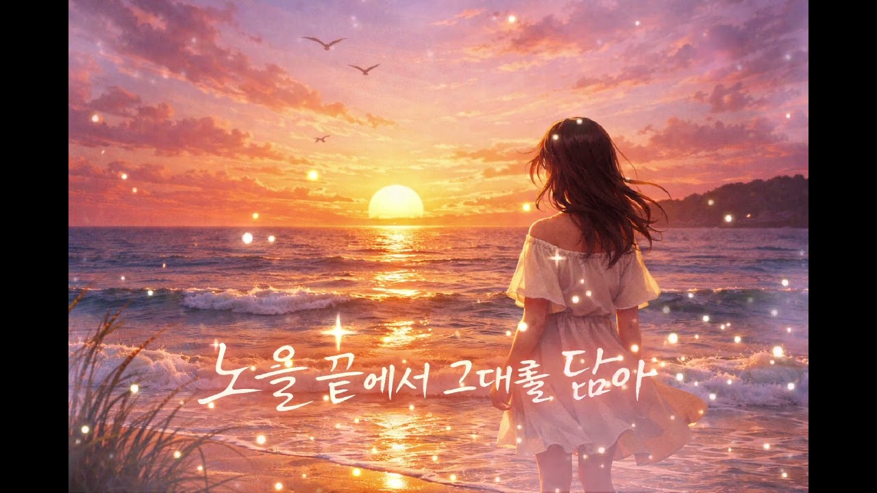 [AI Music] 노을 끝에서 그대를 닮아 🌅 | 감성 노을 바다 | 잔잔한 위로의 AI 음악