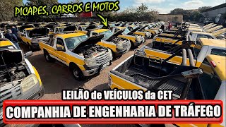 Leilão De Veículos Da Cet - Companhia De Engenharia De Tráfego - Picapes, Carros E Motos