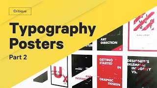 How To Use Type — Typography Posters Critique Part 2