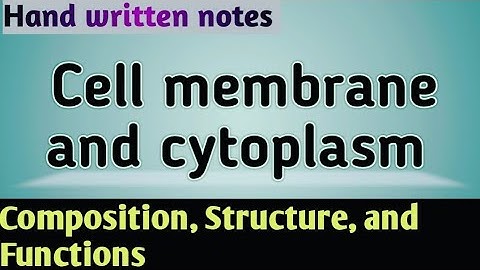 Cell membrane and cytoplasm | Structure, Composition and Functions | Learn with Aroosa waheed