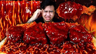 Gilaa Mukbang Ayam Mcd Spicy Siram Saos Neraka Terpedas  Mie Samyang 2x Spicy