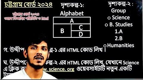 #html_cq_solve || Chattogram Board 2024 ||  #hsc_ict || চট্টগ্রাম বোর্ড ২০২৪ ||