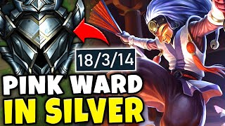 WHEN PINK WARD SHACO VISITS SILVER ELO (THEY ALL GET BAITED)  League of Legends