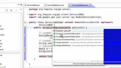 GWT (RCP JPA) aplicación completa 2.avi