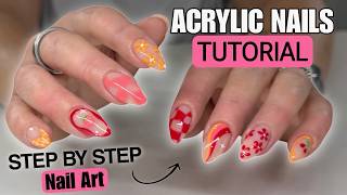 Watch Me Work: Mix & Match Summer Nail Art + Acrylic Backfill