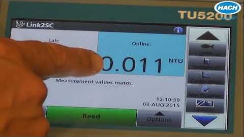 TU5 Series Turbidimeters   Lab and Online Measurement Comparison Using RFID