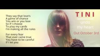 Video thumbnail of "'Undo My Heart' (Lyrics)"