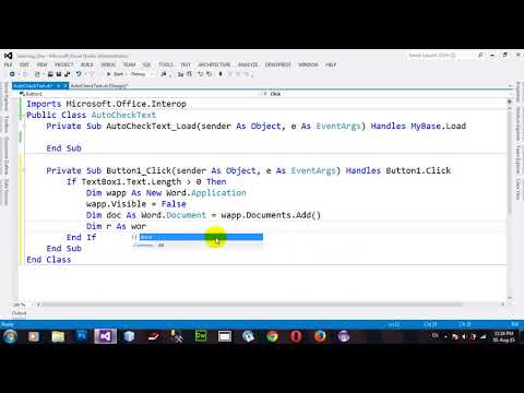 How to Auto Check Spelling Word in VB NET 2012