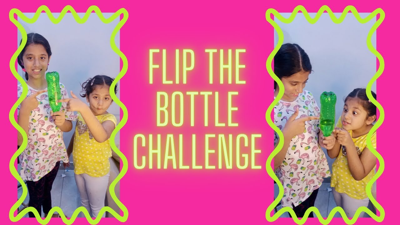 Bottle flip challenge water bottle flip funny game entertainment