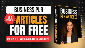 Business PLR Articles For Free – Publish Instantly with WordPress Autoblogging!