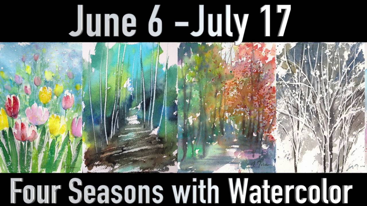 Summer Online Classes watercolor and oil YouTube