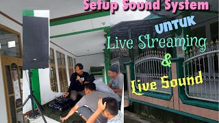 Cara Setting Sound Live Streaming Mesjid Acara Pengajian Maulid Dengan Mixer Rt Elegant 6 Mk2