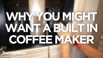 Thermador Built In Coffee Maker Overview (Model #TCM24PS)