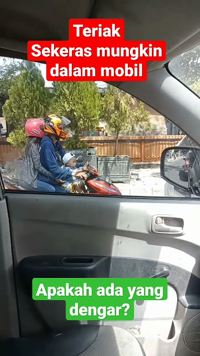 Cek kedap suara di dalam mobil,teryata mereka tidak dengar.....