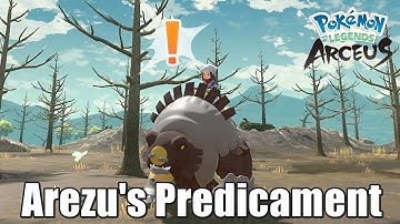 Pokemon Legends Arceus Ride On Ursaluna And Follow The Blue Signals | Arezu