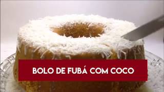 BOLO DE FUBÁ COM LEITE DE COCO FOFINHO SEM FARINHA DE TRIGO