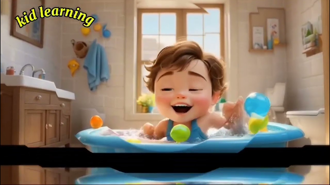 Baby bath poem.. nursery rhymes and kids songs...