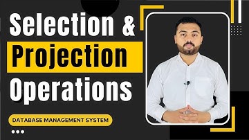Selection & Projection in Relational Algebra DBMS Urdu/Hindi