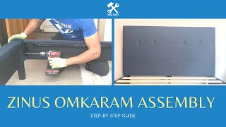 ZINUS Omkaram Upholstered Platform Bed Frame Assembly | Jed Upholstered Bed Assembly Instructions