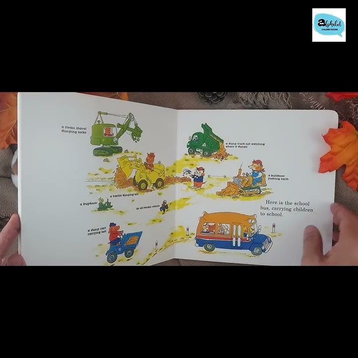 Richard Scarry Cars and Trucks Board book #rare