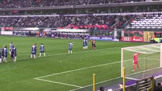 Pro League RSC Anderlecht - KRC Genk free-kick Steven Defour