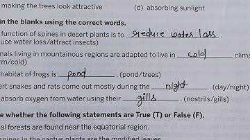 Class 5th Subject Science Ch-10 Book Exercise by ANUJ YADAV SIR 12/12/20