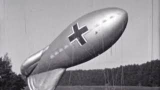 Немецкий аэростат разведчик и наводчик в небе над Россией WW2 German Spying Balloon in Russian Skies