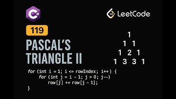 LeetCode 119: Pascal
