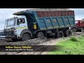 Tata 12 Wheeler Hywa | Same place, Same time back to back four tipper on dangerous road, Part - 01.