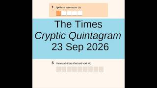 Details The Times Cryptic Quintagram 2683 Guide