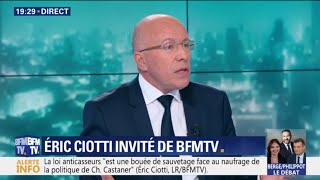 Éric Ciotti: "Emmanuel Macron a mis le pays à feu et à sang"