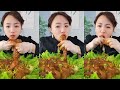 ASMR CHINESE FOOD MUKBANG EATING SHOW #66 다양한 음식 고기 중국먹방쇼 中国 モッパン 咀嚼音 肥肉声控吃播