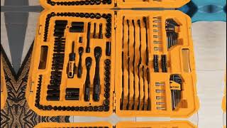 DEWALT DWMT45184 184-Piece Black Chrome Mechanics Tool Set