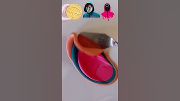Mixing Color Squid Game 2 #mixsingcolors #colormixing #satisfying #asmr
