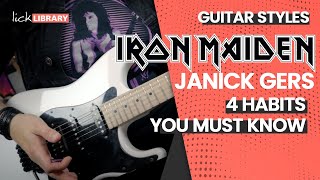 Steal These 4 Janick Gers of Iron Maiden Guitar Techniques | Licklibrary