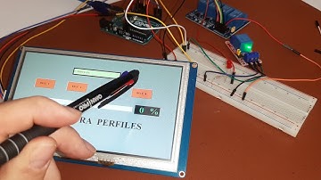 Control de curvadora de perfiles mediante arduino y pantalla nextion 7 pulgadas.