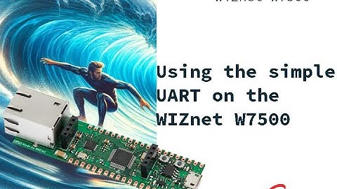 Using the simple UART of the WIZnet W7500 for a serial loopback