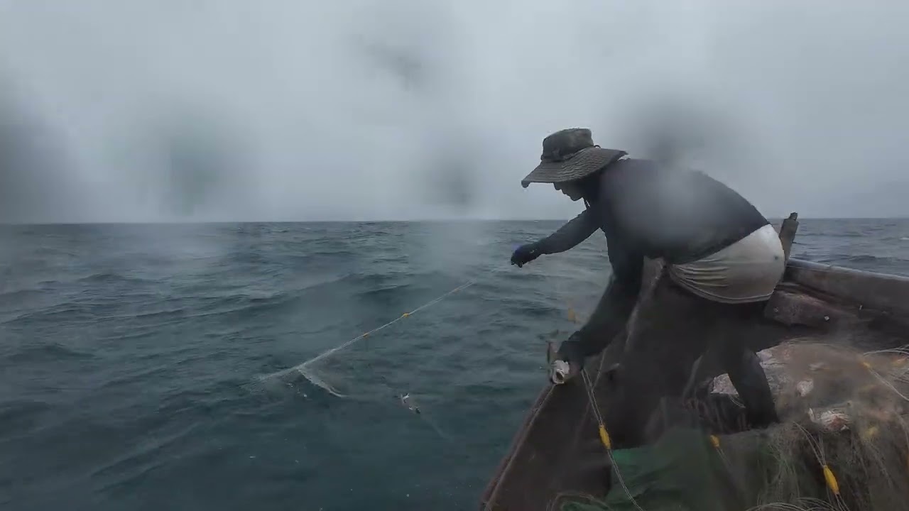 Mới Tập Đi Biển 3 Ngày Đều Gặp Gió To Sóng Lớn.Cùng Khánh Đi Đánh Cá Mó (Mó Lưỡi Mèo) Trải Nghiệm