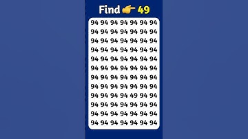 Find The Odd Number 49 #findtheoddnumber #shorts #maths #riddle #puzzle #viral #viralshorts #quiz