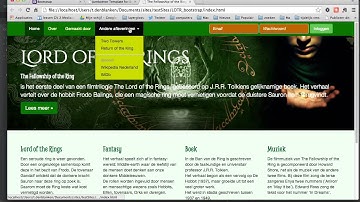 Responsive pagina met Bootstrap 0: de opdracht
