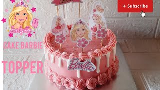 BARBIE,   cara menghias  kue  ulang tahun   #konyel kitchen.#tutorial #birthdaycake