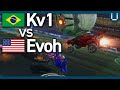 SAM Rank 1 Player! | Kv1 vs Evoh | 1v1 Rocket League Showmatch